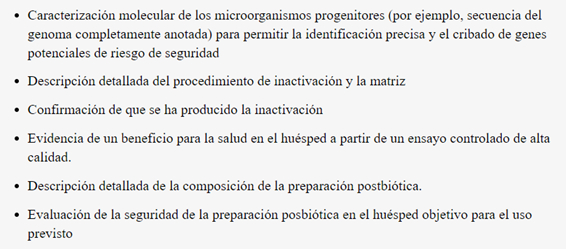 Criterios de la ISAPP