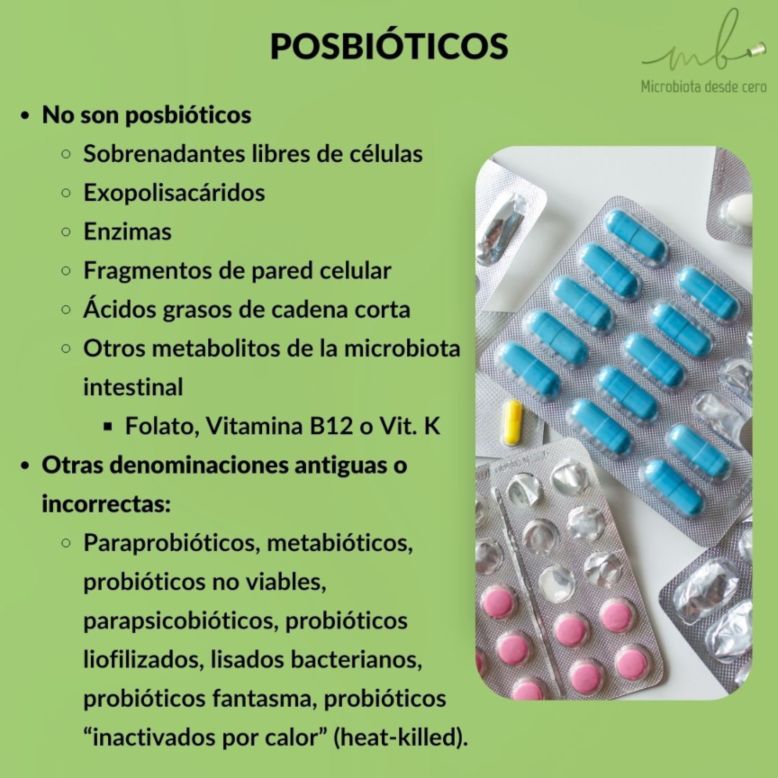 Infografía sobre posbióticos