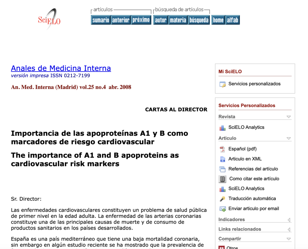 Ratio ApoB/ApoA1