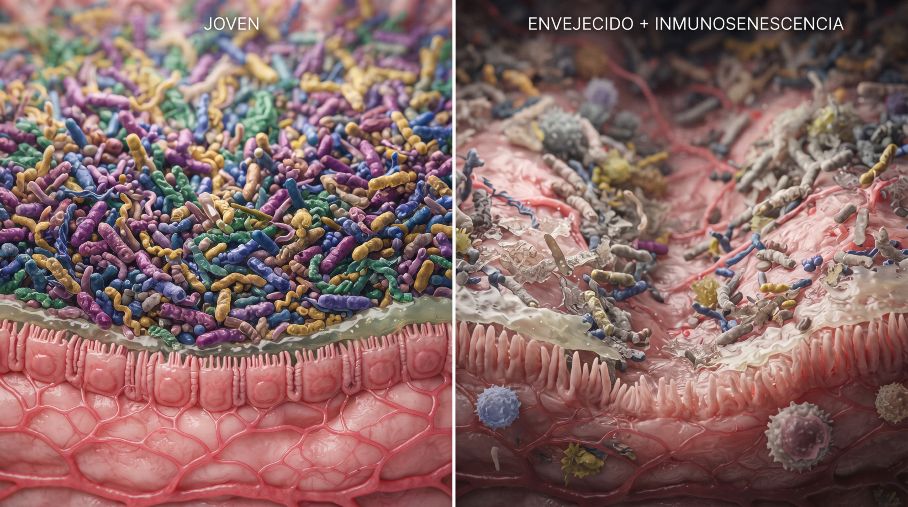 Inmunosenescencia y microbiota